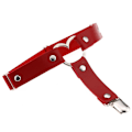 Miniatyrbild 1 av 10: 2 st Kvinnors Strumpband Elastiskt Hjärta PU-Läder Benstrumpband red