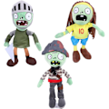 Miniatyrbild 1 av 4: SBSG 3-pack Plants vs Zombies Plysch Zombies Set Leksak Kapten Zombie, 1 2 Fyllda Mjuka Riddare Zombies Dockor