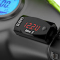 Miniatyrbillede 2 af 5: Mini 12v Bil Digital Voltmeter Gauge, 3 i 1 Universal Elektronisk Motorcykel Elektronisk Ur Termometer Voltmeter Ur Display White