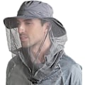 Miniatyrbillede 1 af 4: Hovednet Hat Biavl Biavler Bi Slør Hat Jagt Netting Mesh Hood Cap Bi Keeper Dark gray