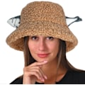 Miniatyrbilde 1 av 6: Fuzzy Bucket Hat for Kvinner og Menn - Plysj, Fluffy, Vintervarm, Morsom Fiskehatt Fish-khaki