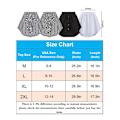 Miniatyrbilde 2 av 5: 4 stk Skjorteforlenger for Kvinner Justerbar Lagdelt Falsk Topp Nedre Sveip Skjorte Halv Lengde Mini Skjørt (flerfarget, XL) White 2XL