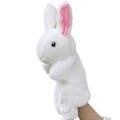 Miniatyrbild 1 av 5: Djur Handdocka Plyschleksak Handdocka Berättande Dockor Leksak Handskdockor Tidig Utbildning Pedagogiska Leksaker Barnpresenter White Bunny