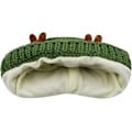 Miniatyrbilde 5 av 8: Søt Hjorte-Elg Hodeplagg Babyhatt Vinter Varmt Plysj Strikket Ørevarmer Bonnet Gutter Jenter Caps Beanie med Hakestropp Green One Size