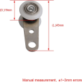 Miniatyrbilde 5 av 5: Bqlzr 10 stk Ruller For karnapper eller skyvedører - Metall Og Plast - 4,5 X 1,9 A344