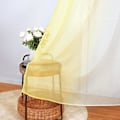 Miniatyrbillede 4 af 5: Vindue Gardin Top Semi Sheers Semi Voile Gradient Grommet Top Gardiner til Soveværelse og Stue, 1pc Paneler