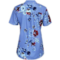 Miniatyrbilde 5 av 5: Blomstrete topper for kvinner 2023 Button Down-mote Uformelt Skjorter med lange/korte ermer Bluse Blue 4X-Large