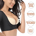 Miniatyrbillede 3 af 4: Kvinder Overarm Shaper Kompression Arm Ærmer Korset Toppe Shapewear Black 2XL