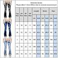 Miniatyrbild 1 av 3: Kvinnors Bootcut Jeans Stretchiga Denimbyxor Dam Låg Midja Utsvasade Byxor Black S