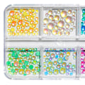 Miniatyrbillede 2 af 5: 3D Slikfarvede Glasperler Neglekunst Tilbehør Havfrue Krystal Rhinestone Neglekunst Tilbehør Diamant Neglekunst til DIY Neglekunst Dekoration Neglekunst style7575