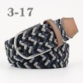 Miniatyrbillede 1 af 2: Herre bælter Fødselsdagsgave Talje bælte fletning Klassisk spænde linning Justerbar blandet 3 farver Black Grey Blue