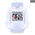 Miniatyrbild 1 av 5: 3-16 år barn Pop Taylor Swift The Eras Tour tryckt huvtröja flickor pojkar huvtröja pullover toppar White 9-10T 140CM