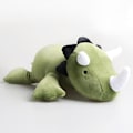 Miniatyrbilde 3 av 5: Dinosaur veidde bomullsdinosaur søt Triceratops bamse 60cm 60cm Green Triceratops