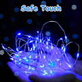 Miniatyrbilde 4 av 6: Blå eventyrlys, 3M/10ft 30LED Halloween-dekorasjonslys, oransje batteridrevne lysstrenger for Halloween, juledekorasjoner Blue