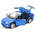 Pikkukuva 4 / 5: 2020 Uusi 1:32 Tesla Model X -metalliseos automalli painevalut ja leluajoneuvot Leluautot Lasten lelut lapsille Lahjat pojan lelu Red