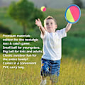 Pikkukuva 5 / 5: Toss and Catch set kahdella koukkusilmukalla ja tennispallolla Hauska ulkoilmapuutarha-rantalelupeli koko perheelle