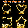 Miniatyrbilde 3 av 6: Varme hvite julelys, 3M/10ft 30LED Halloween-dekorasjonslys, batteridrevne oransje lysstrenger for Halloween, juledekorasjoner Warm White