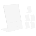 Miniatyrbild 1 av 2: 8 st Akrylramar, Transparent Akrylram, Skrivbordsdisplayram, Vertikal Stående Skylthållare As Shown 15.00X10.00X0.20CM