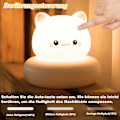 Miniatyrbillede 2 af 5: Børnenatlampe, LED Natlampe, Babyværelse Dekoration, Sengelampe, Dæmpbar Touch USB Børnelampe