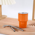 Miniatyrbild 2 av 3: Mini Tumbler Shot Glass med sugrör 3Oz - Mini Tumbler Shot Glass Rostfritt Stål Mini Bilmugg Med Sugrör och Lock, Bärbar Hem, Kontor, Utomhus