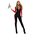 Miniatyrbild 3 av 5: Sexig Lady Super Racer Bil Tjej Jumpsuit Racing Förare Kostym Fancy Dress Outfit L