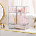Miniatyrbild 2 av 7: 5-piece Clear Small Stackable Storage Drawer Set, Acrylic Makeup Organizer for Bathroom (for Vanity, Storage, Home Organization)