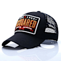 Miniatyrbillede 1 af 2: Mænds mesh baseballkasket Dome Hat Broderibogstaver Dsquared Sort