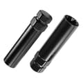 7 Spline Lug Nut Key 6 Spline Lug Nut Socket Removal Tool, 2 PCS Dual Hex Drive Aftermarket Wheel Lock Key Replacement Svart