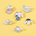 Pikkukuva 4 / 5: 6 kpl Cinnamoroll-rintakuntaneulasetti reppuihin, vaatteisiin, takkeihin, hattuihin, kawaii-sarjakuva, koiran koristelahjat 6Pcs