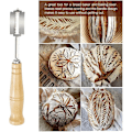 Miniatyrbilde 5 av 5: Baker Blade og 5 stk Blader, Grignette Bakerscarifier Brødblad Brød Barberblad Holder Baker, For Rissing av Brød Scarifier Bakeri Tilbehør