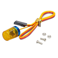 Miniatyrbillede 1 af 5: Led-lampe Strobing-sprængende Blinkende roterende lys til 1/10 Rc bil 1:14 Tamiya Tractor Engineering Truck Orange