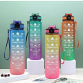 Pikkukuva 3 / 5: Motivaatioaikamerkitty vesipullo 1000 ml Green Purple OneSize