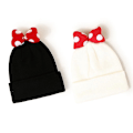 Miniatyrbilde 5 av 5: Uformell Barnelue i Strikket Bånd - Søt Beanie-Lue - Foldbar Høst og Vinter Black