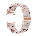 Miniatyrbillede 1 af 5: Til Samsung Galaxy Watch 5 40 mm / 44 mm / Watch 5 Pro 45 mm Resin urbånd i rustfrit stål med spændearmbånd Nougat Pattern