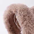 Miniatyrbild 7 av 9: Dam vinter Peruvian öronbeklädnad Beanie Hat Öronklaffar Sherpa Skidmössa Stickad Fleecefodrad 3 Pom A1-m1399-black One Size