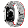 Miniatyrbillede 1 af 5: Velegnet til Apple Watch S7applewatchs8 Nylon Ultra Canvas 49mm45mm Wild Diameter Band 41m Grayish Red 42 44 45 49mm