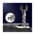 Miniatyrbillede 2 af 5: 5 stk 55 grader spiral opskæring fræsebits sæt 6 mm massiv hårdmetal Cnc træ fræser bits til træbearbejdning Silver