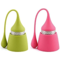 Miniatyrbilde 1 av 4: Julehatt Original te-infuser, teball 100 % silikon-infuser av matkvalitet med tesil i rustfritt stål te-infuser (sett med 2)