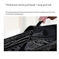 Miniatyrbillede 2 af 5: Sommer Strandtaske til Håndklæder Mesh Strandtaske til Legetøj Vandtæt Undertøj Lomme Strand Tote Taske Black