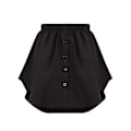 Miniatyrbilde 3 av 5: 4 stk Skjorteforlenger for Kvinner Justerbar Lagdelt Falsk Topp Nedre Sveip Skjorte Halv Lengde Mini Skjørt (flerfarget, XL) Black M