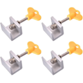 Miniatyrbilde 1 av 5: Skyvedørslåser 4 stk. Skyvedørstopper Justerbar vinduslås Justerbar skyvedørstopper Aluminiumslegering Skyvedørslås Vindusek.