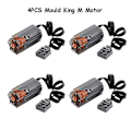 Miniatyrbillede 1 af 5: Moc Power Functions Motorpakke M/l/xl/servo Motor Mould King Forbedret Aa Aaa Batteriboks Tekniske Dele Diy Bil Lastbil Power Up 4 M black