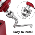 Pikkukuva 5 / 5: Taikinakoukun vaihto Kitchenaid seisomasekoittimeen, ruostumaton teräs K45dh taikinakoukku K45 K45ss S