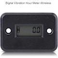 Miniatyrbillede 4 af 5: Trådløs vibrationstimetæller, induktiv digital timetæller, vandtæt timetæller (sort)