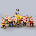Miniatyrbilde 3 av 5: 8 Stk/sett Snøhvit Syv Dverger Figurer Modell Leker Ornamenter Hjem Dekor