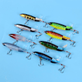 Miniatyrbillede 4 af 5: 8 stk. Whopper Plopper 11cm 15g Flydende Popper Fiskeri Lokkemad Kunstig Hård Bait Wobbler Roterende Ta