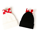 Miniatyrbilde 3 av 5: Uformell Barnelue i Strikket Bånd - Søt Beanie-Lue - Foldbar Høst og Vinter Black
