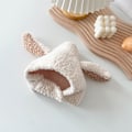 Pikkukuva 7 / 7: Pikkulapset Poika Tyttö Talvi-Hatut - Lämmin Vauva Lapset Plussi Hattu Korvanläpät Huppu Pipo Kallo Hattu Eläin Hiihto Hattu Beige One Size