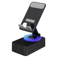 Foldbar Audio Power Telefonholder m/ Bluetooth Højttaler Black