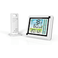Miniatyrbild 1 av 4: Trådlös väderstation med inomhussensor för utomhusbruk Hygrometer Digital termometer med stor lcd Di